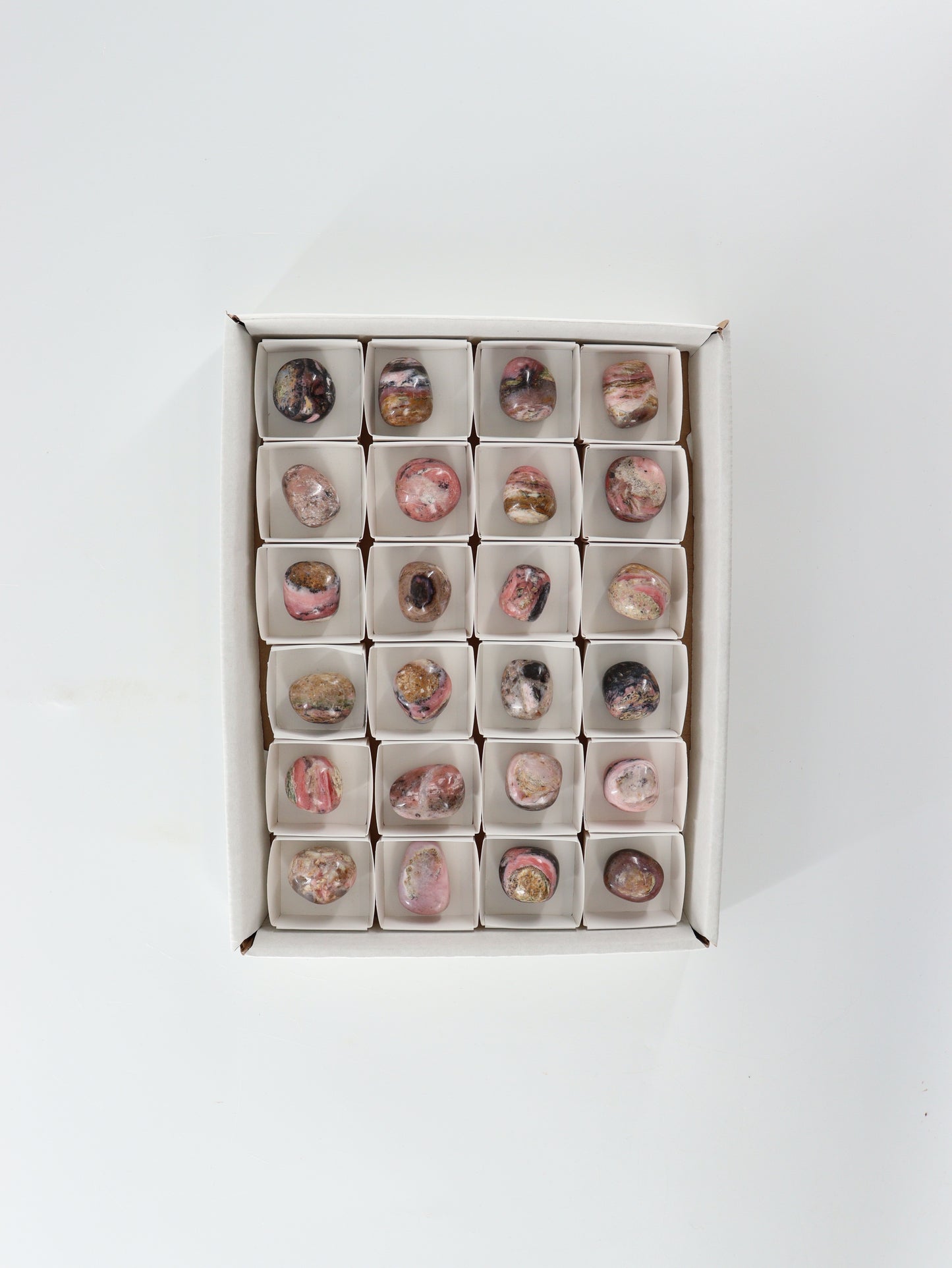 Pink Opal Tumbles Set of 24 - Expert Wholesale and Supplier of Wholesale Crystals & Bulk Gemstones, []