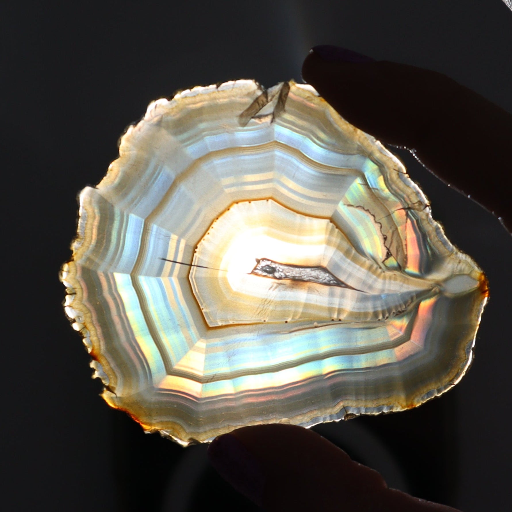 Iris Agate Slices Set of 6 - Expert Wholesale and Supplier of Wholesale Crystals & Bulk Gemstones, ["Agate","Iris Agate","Slices and Slabs"]