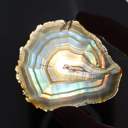 Iris Agate Slices Set of 6 - Expert Wholesale and Supplier of Wholesale Crystals & Bulk Gemstones, ["Agate","Iris Agate","Slices and Slabs"]
