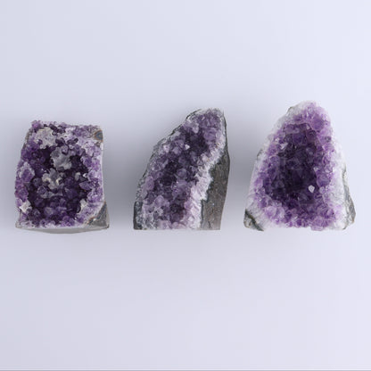 Uruguay Amethyst Cut Base Set of 12 - Expert Wholesale and Supplier of Wholesale Crystals & Bulk Gemstones, ["Amethyst","Cut Base","Uruguay"]