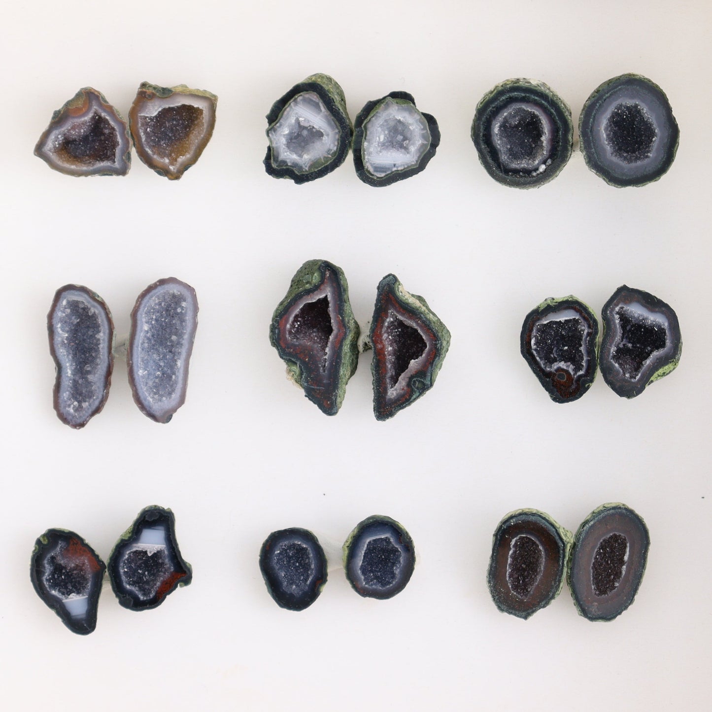 Tabasco Geodes 9 Pairs