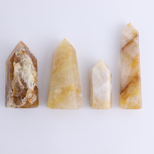 Golden Healer Towers Set of 4 - Expert Wholesale and Supplier of Wholesale Crystals & Bulk Gemstones, ["Brazil","Golden Healer","Towers"]