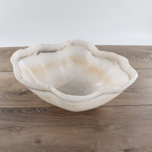 Mexican Onyx/Calcite Bowl 15" - Expert Wholesale and Supplier of Wholesale Crystals & Bulk Gemstones, ["Bowls","Calcite","Mexico","onyx"]