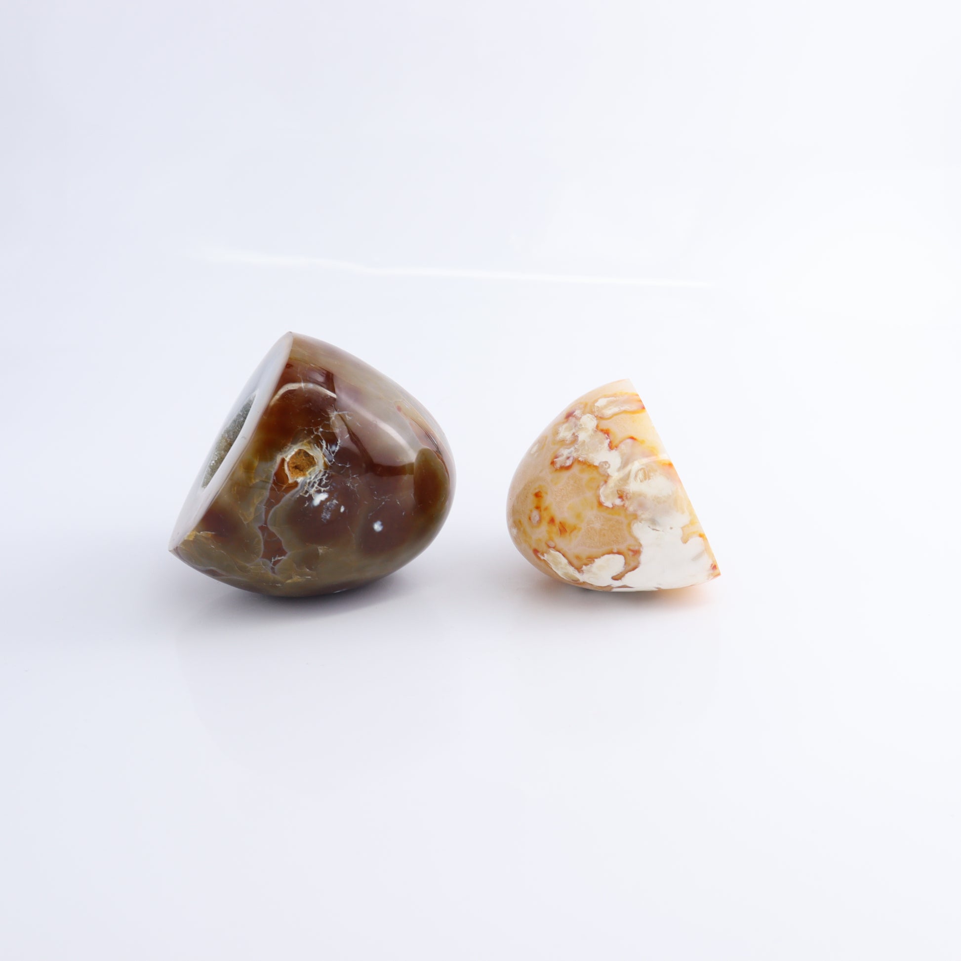 Carnelian Geodes Set of 2 - Expert Wholesale and Supplier of Wholesale Crystals & Bulk Gemstones, ["carnelian","Geodes","Madagascar"]