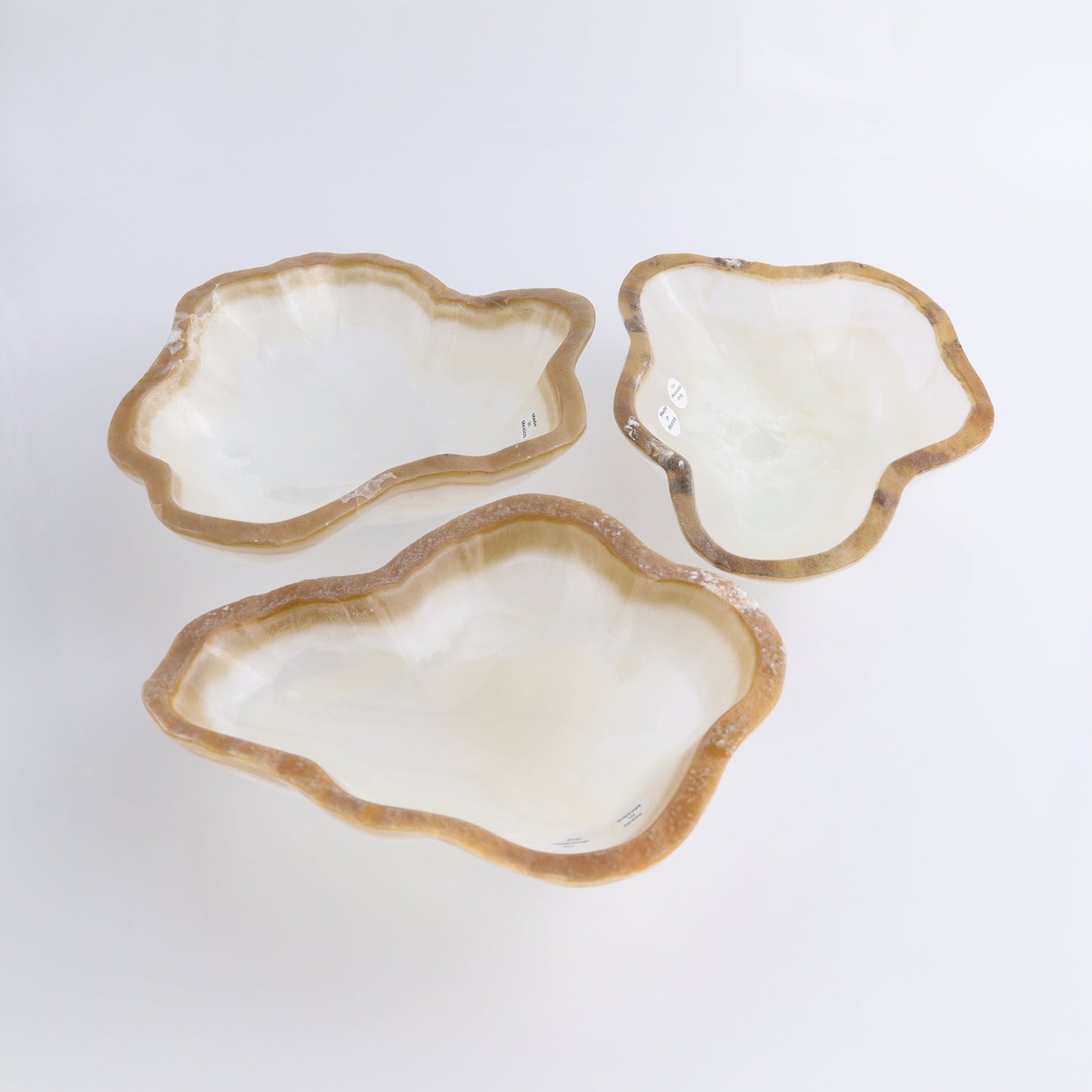 Onyx Bowl Set of 3 - Expert Wholesale and Supplier of Wholesale Crystals & Bulk Gemstones, ["Bowls","Mexico","onyx"]