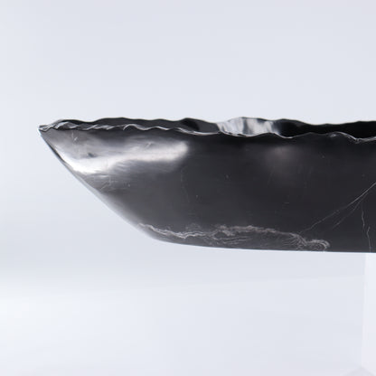 Black Marble Canoe Bowl - Expert Wholesale and Supplier of Wholesale Crystals & Bulk Gemstones, ["Black Marble","Bowls","canoe","Marble","Mexico"]
