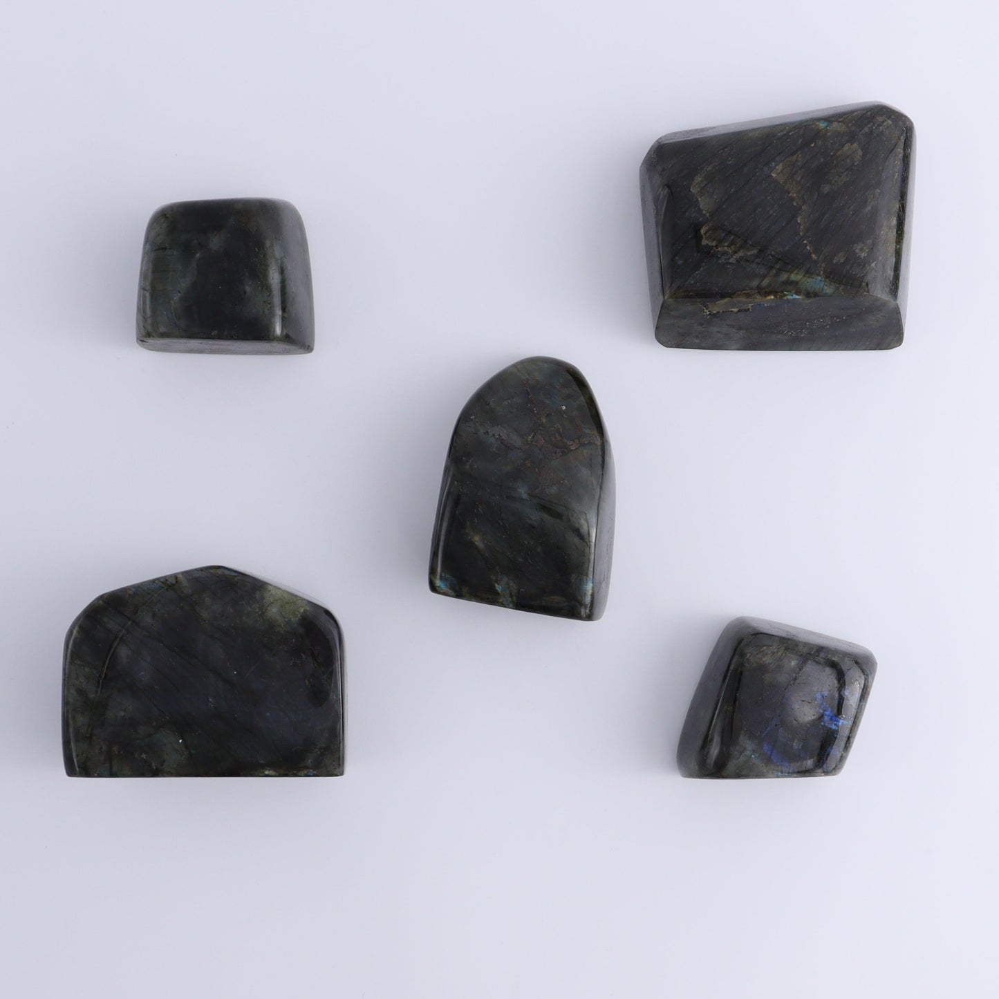Labradorite Freeform Set of 5 - Expert Wholesale and Supplier of Wholesale Crystals & Bulk Gemstones, ["Freeforms","Labradorite","Madagascar"]