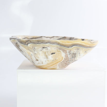 Mexican Onyx/Calcite Bowl 9"
