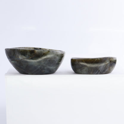 Labradorite Bowls Set of 10 - Expert Wholesale and Supplier of Wholesale Crystals & Bulk Gemstones, ["Bowls","Labradorite","Madagascar"]