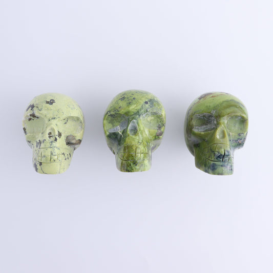 Serpentine Skulls Set of 3