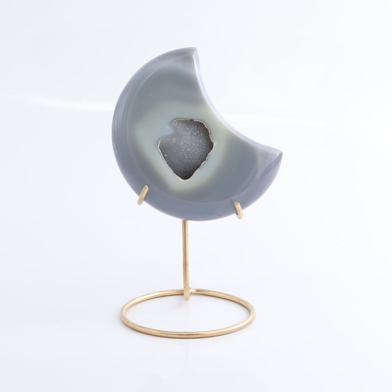 Agate Moons with Stand Set of 5 - Expert Wholesale and Supplier of Wholesale Crystals & Bulk Gemstones, ["Agate","Brazil","moons"]