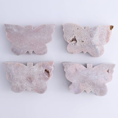 Pink Amethyst Butterflies Set of 4 - Expert Wholesale and Supplier of Wholesale Crystals & Bulk Gemstones, ["Amethyst","Brazil","Butterflies","close_30","Pink Amethyst"]