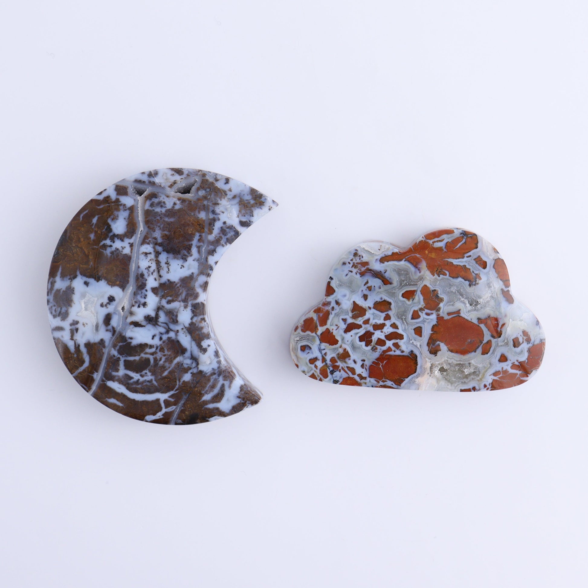 Brecciated Jasper Moons, Stars, Towers, Clouds, and Flames Set of 10 - Expert Wholesale and Supplier of Wholesale Crystals & Bulk Gemstones, ["Brecciated Jasper","Clouds","flames","Indonesia","moons","stars","Towers"]