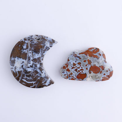Brecciated Jasper Moons, Stars, Towers, Clouds, and Flames Set of 10 - Expert Wholesale and Supplier of Wholesale Crystals & Bulk Gemstones, ["Brecciated Jasper","Clouds","flames","Indonesia","moons","stars","Towers"]