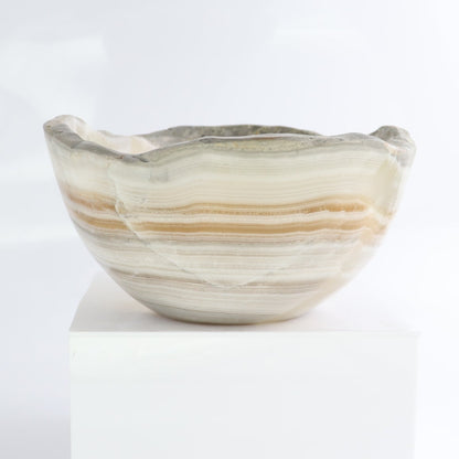Mexican Onyx/Calcite Bowl 10"