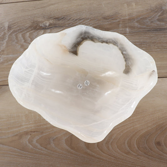 Mexican Onyx/Calcite Bowl 12" - Expert Wholesale and Supplier of Wholesale Crystals & Bulk Gemstones, ["Bowls","Calcite","Mexico","onyx"]