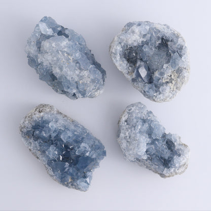 Celestite Clusters Set of 8 - Expert Wholesale and Supplier of Wholesale Crystals & Bulk Gemstones, ["Celestite","Freeform","Madagascar"]