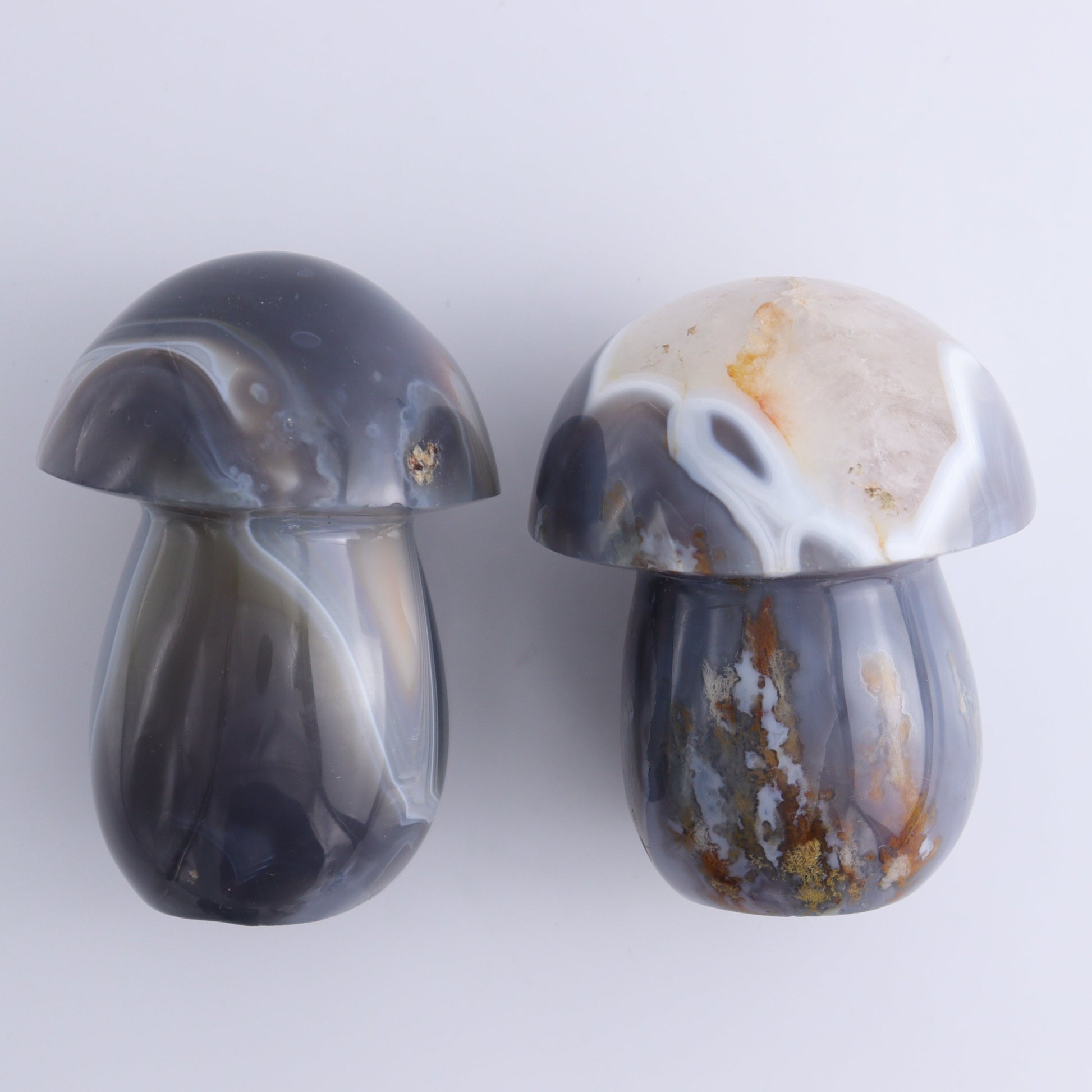 Agate Mushrooms Set of 5 - Expert Wholesale and Supplier of Wholesale Crystals & Bulk Gemstones, ["Agate","Madagascar","Mushrooms"]