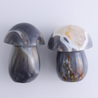 Agate Mushrooms Set of 5 - Expert Wholesale and Supplier of Wholesale Crystals & Bulk Gemstones, ["Agate","Madagascar","Mushrooms"]