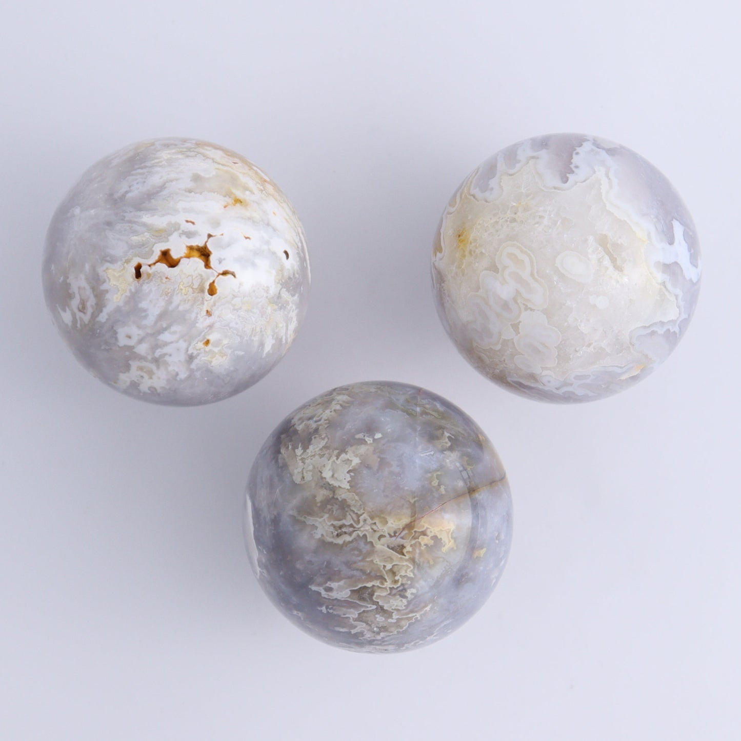 Agate Spheres Set of 9 - Expert Wholesale and Supplier of Wholesale Crystals & Bulk Gemstones, ["Agate","Madagascar","Spheres"]