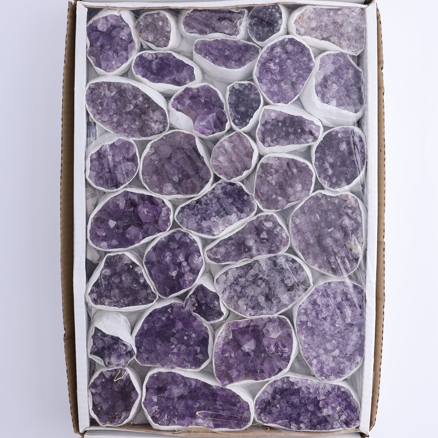 One Uruguay Amethyst Clusters Flat - Expert Wholesale and Supplier of Wholesale Crystals & Bulk Gemstones, ["Amethyst","flat","Flats","Uruguay"]