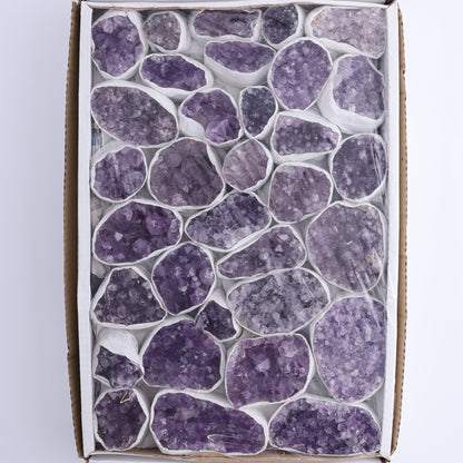 One Uruguay Amethyst Clusters Flat - Expert Wholesale and Supplier of Wholesale Crystals & Bulk Gemstones, ["Amethyst","flat","Flats","Uruguay"]