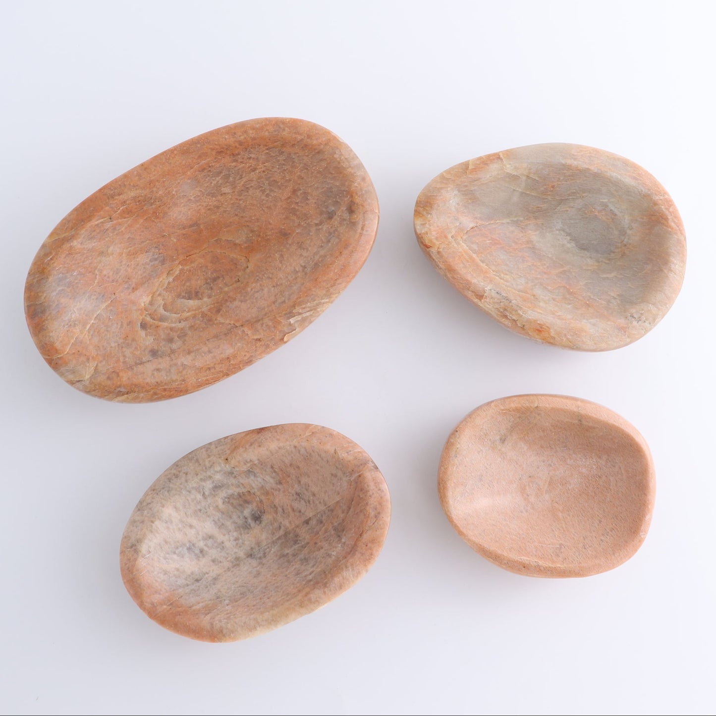 Peach Moonstone Bowl Set of 4 - Expert Wholesale and Supplier of Wholesale Crystals & Bulk Gemstones, ["bowl","Bowls","Peach Moonstone"]