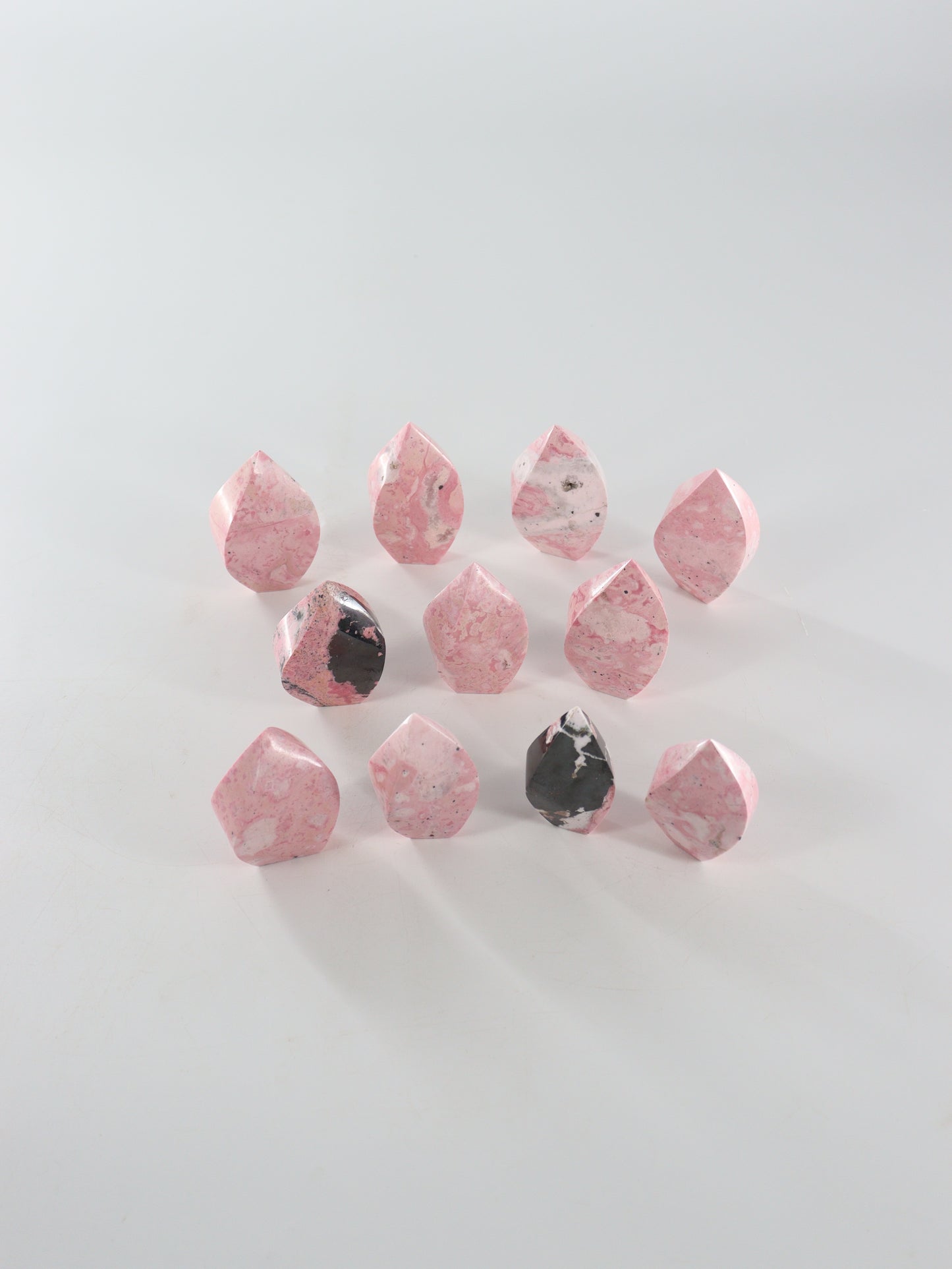 Rhodonite Flames Set of 11 - Expert Wholesale and Supplier of Wholesale Crystals & Bulk Gemstones, []