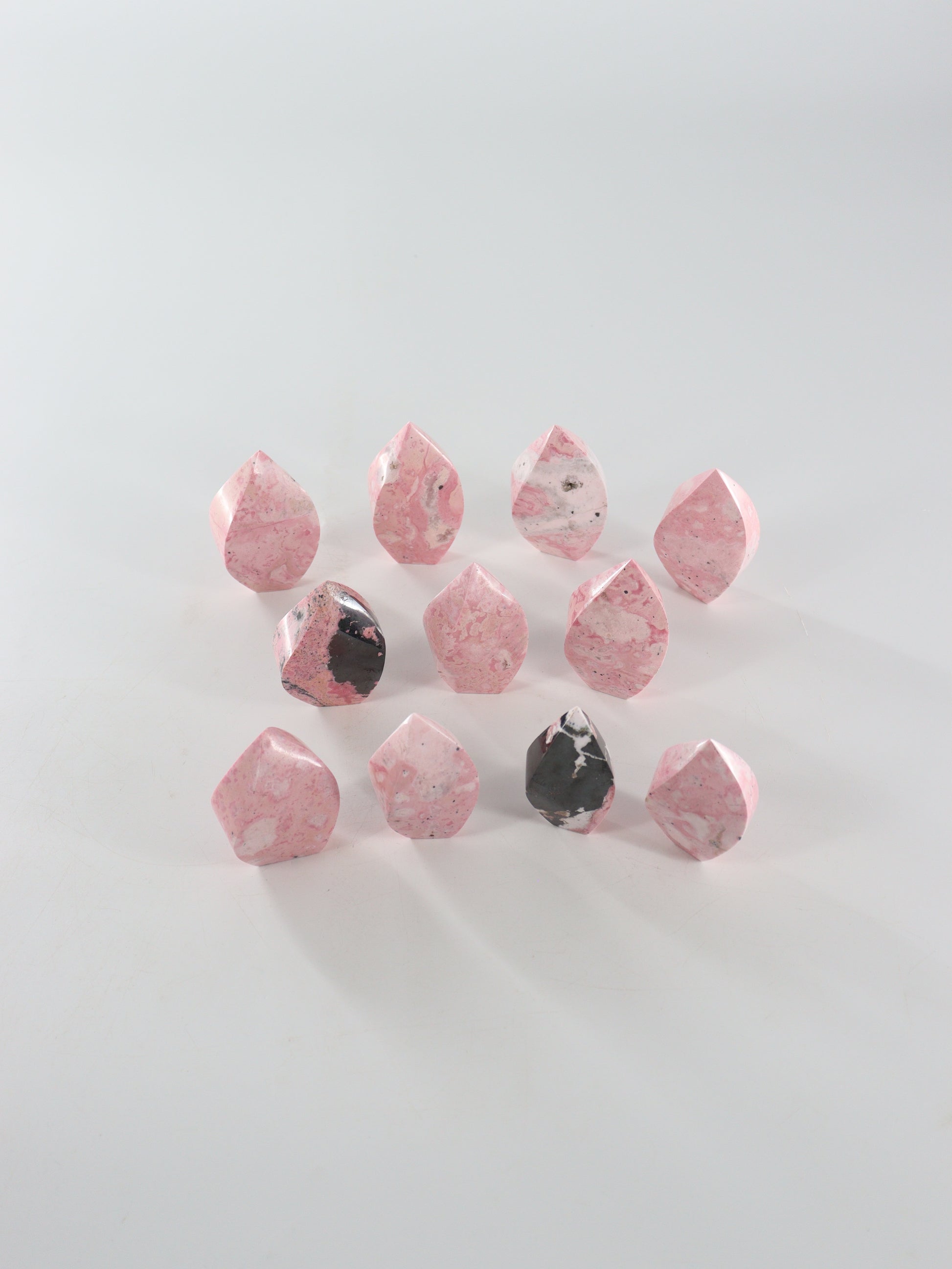 Rhodonite Flames Set of 11 - Expert Wholesale and Supplier of Wholesale Crystals & Bulk Gemstones, []