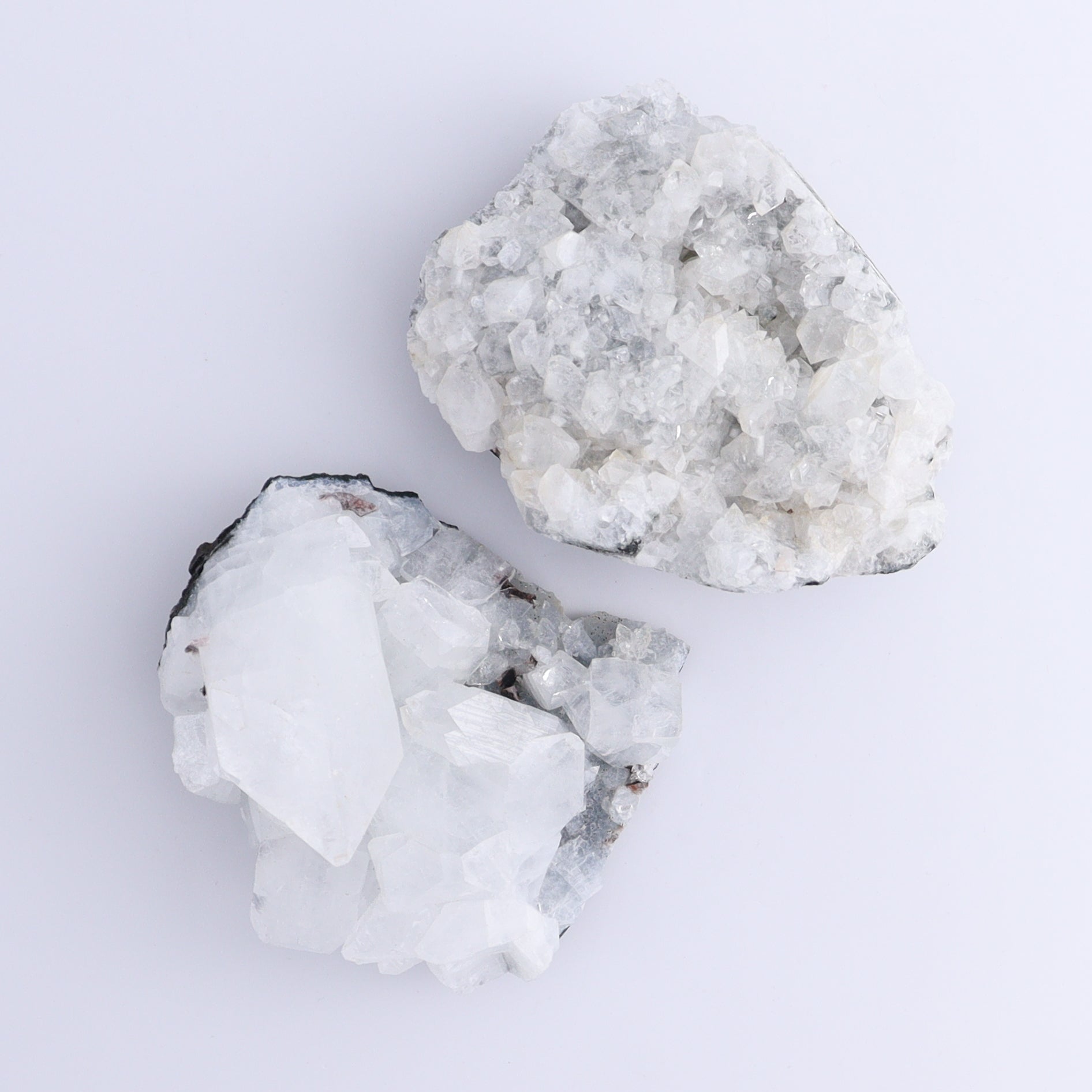 Apophyllite Clusters Set of 6 - Expert Wholesale and Supplier of Wholesale Crystals & Bulk Gemstones, ["Apophyllite","Clusters","Flats"]