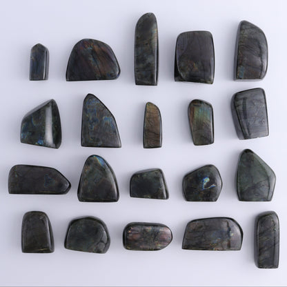 Labradorite Freeform Set of 20 - Expert Wholesale and Supplier of Wholesale Crystals & Bulk Gemstones, ["Freeforms","Labradorite","Madagascar"]