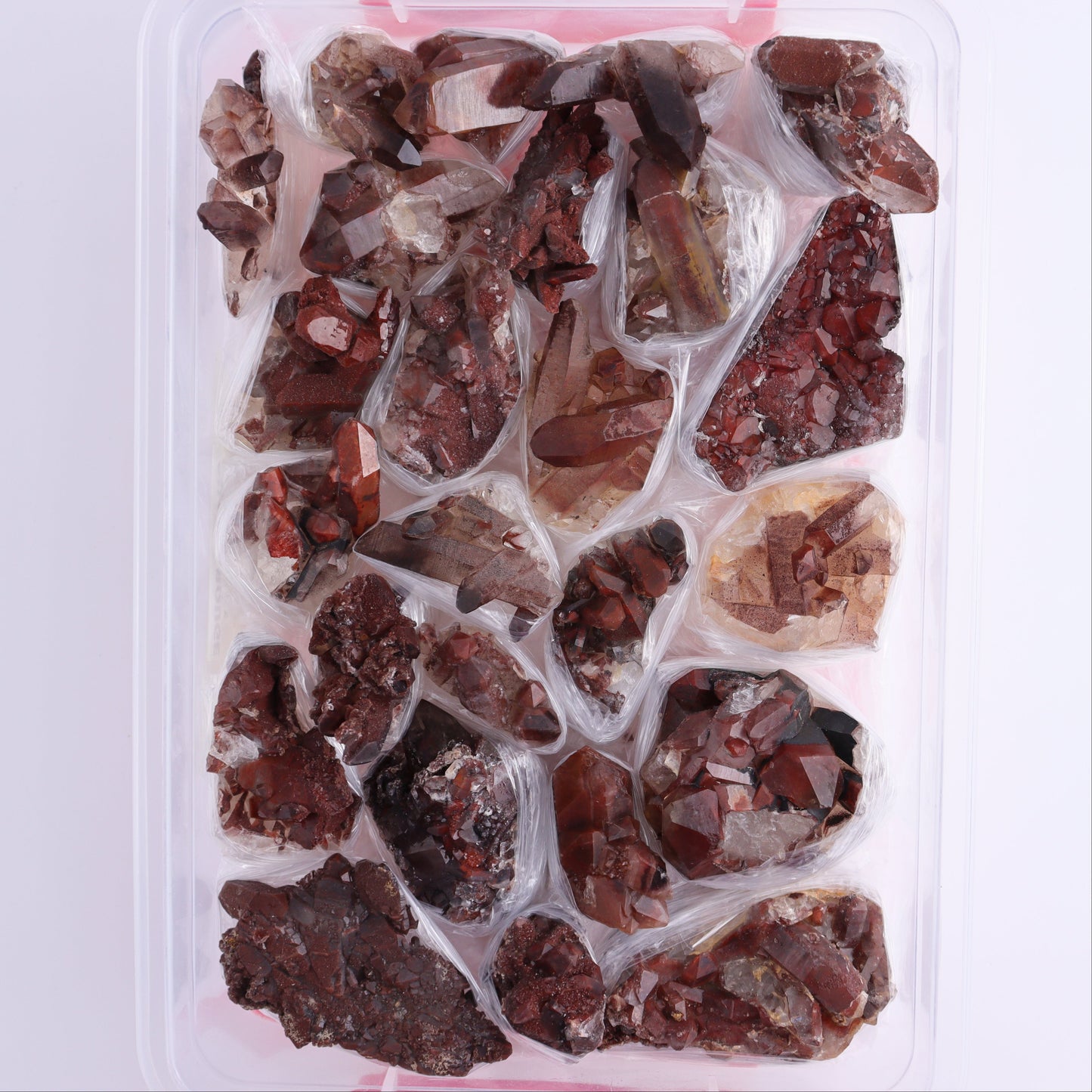 Quartz Hematite Inclusions Flat from Morocco - Expert Wholesale and Supplier of Wholesale Crystals & Bulk Gemstones, ["Flats","Hematite","Morocco","Quartz","Quartz Hematite"]