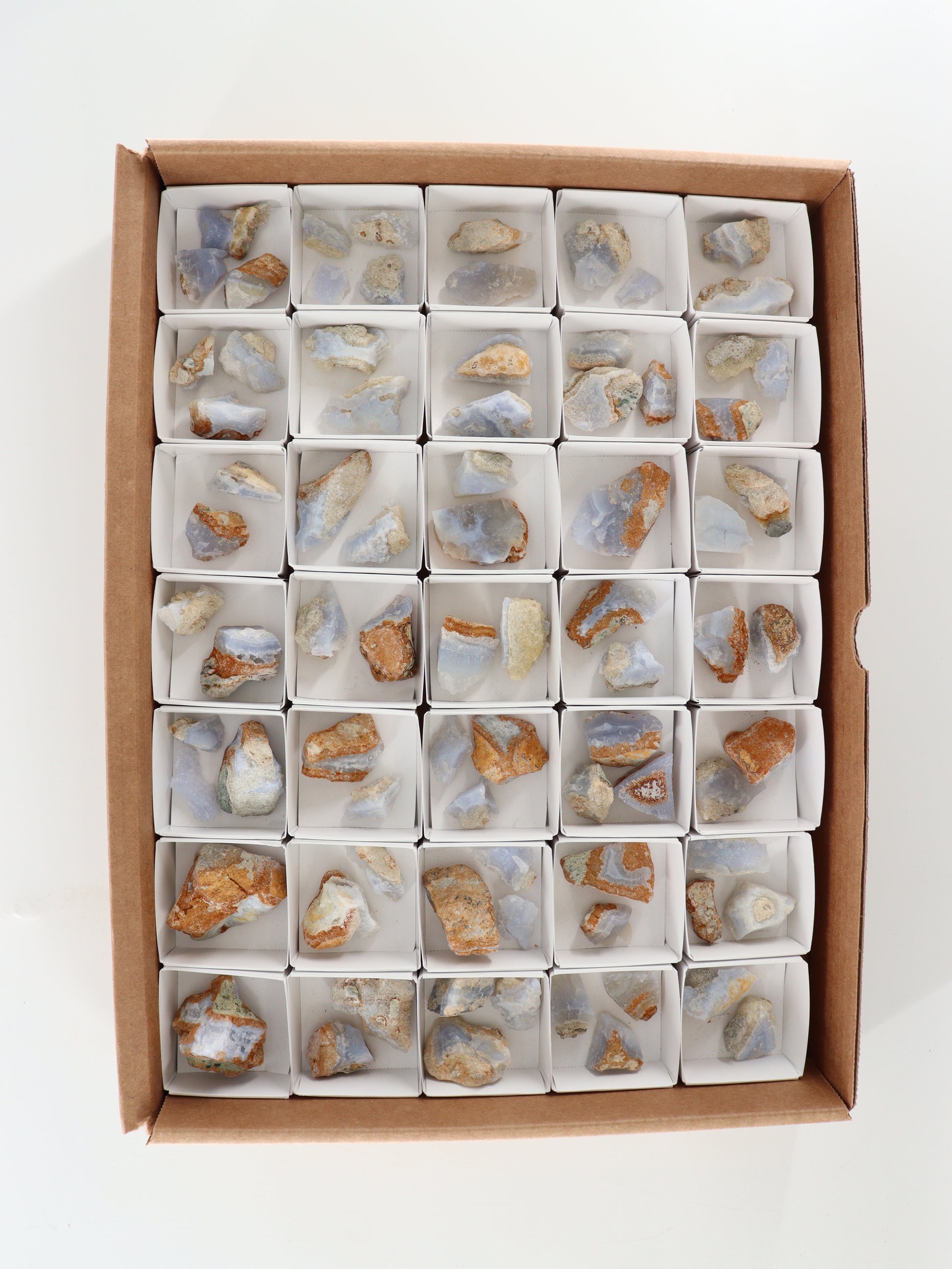 Blue Lace Agate Flat - Expert Supplier of Wholesale Crystals & Bulk Gemstones