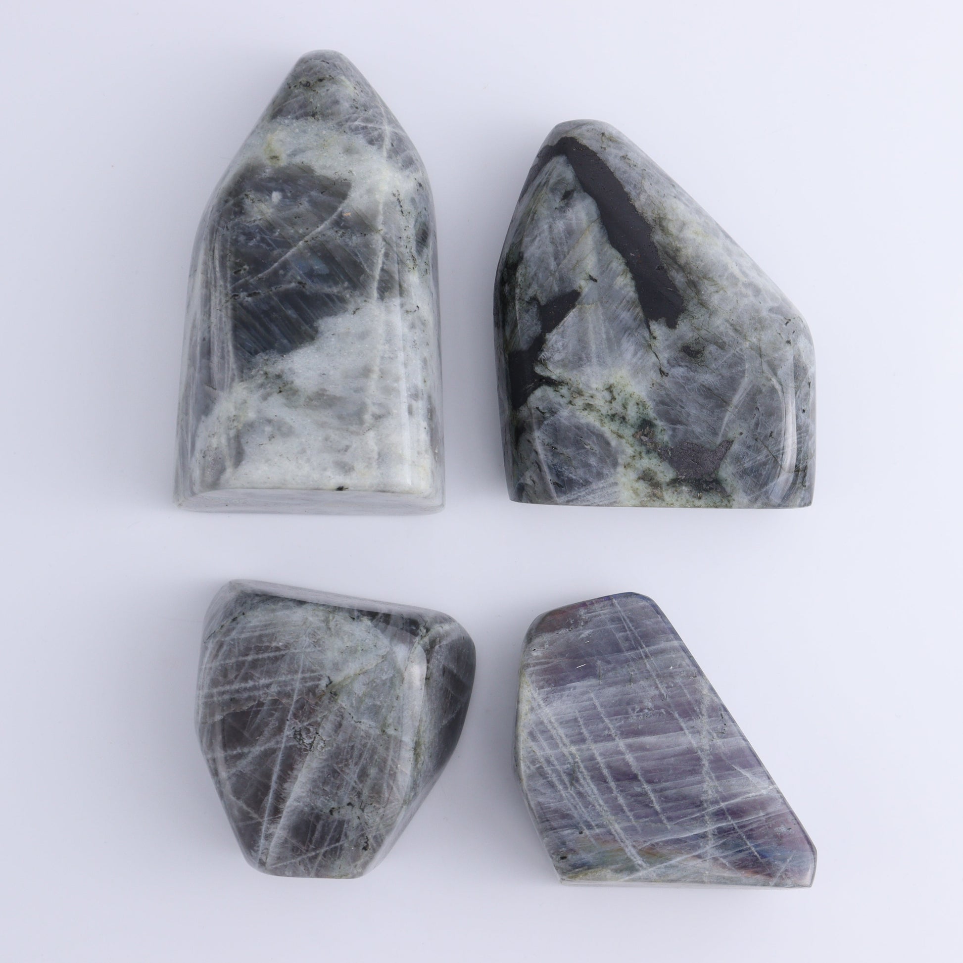 Labradorite Freeform Set of 4 - Expert Wholesale and Supplier of Wholesale Crystals & Bulk Gemstones, ["Freeforms","Labradorite","Madagascar"]