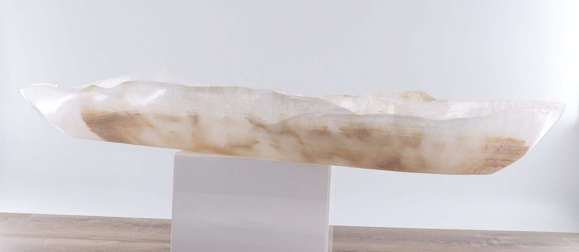 Mexican Onyx/Calcite Canoe Bowl - Expert Wholesale and Supplier of Wholesale Crystals & Bulk Gemstones, ["Bowls","Calcite","canoe","Mexico","onyx"]