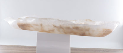 Mexican Onyx/Calcite Canoe Bowl - Expert Wholesale and Supplier of Wholesale Crystals & Bulk Gemstones, ["Bowls","Calcite","canoe","Mexico","onyx"]