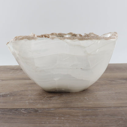 Mexican Onyx/Calcite Bowl 12"