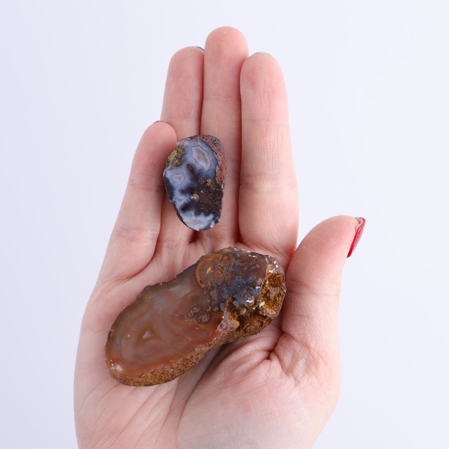 Coyamito Agate Geodes from Mexico Set of 7 - Expert Wholesale and Supplier of Wholesale Crystals & Bulk Gemstones, ["Agate","Coyamito Agate","Geodes","Mexico"]