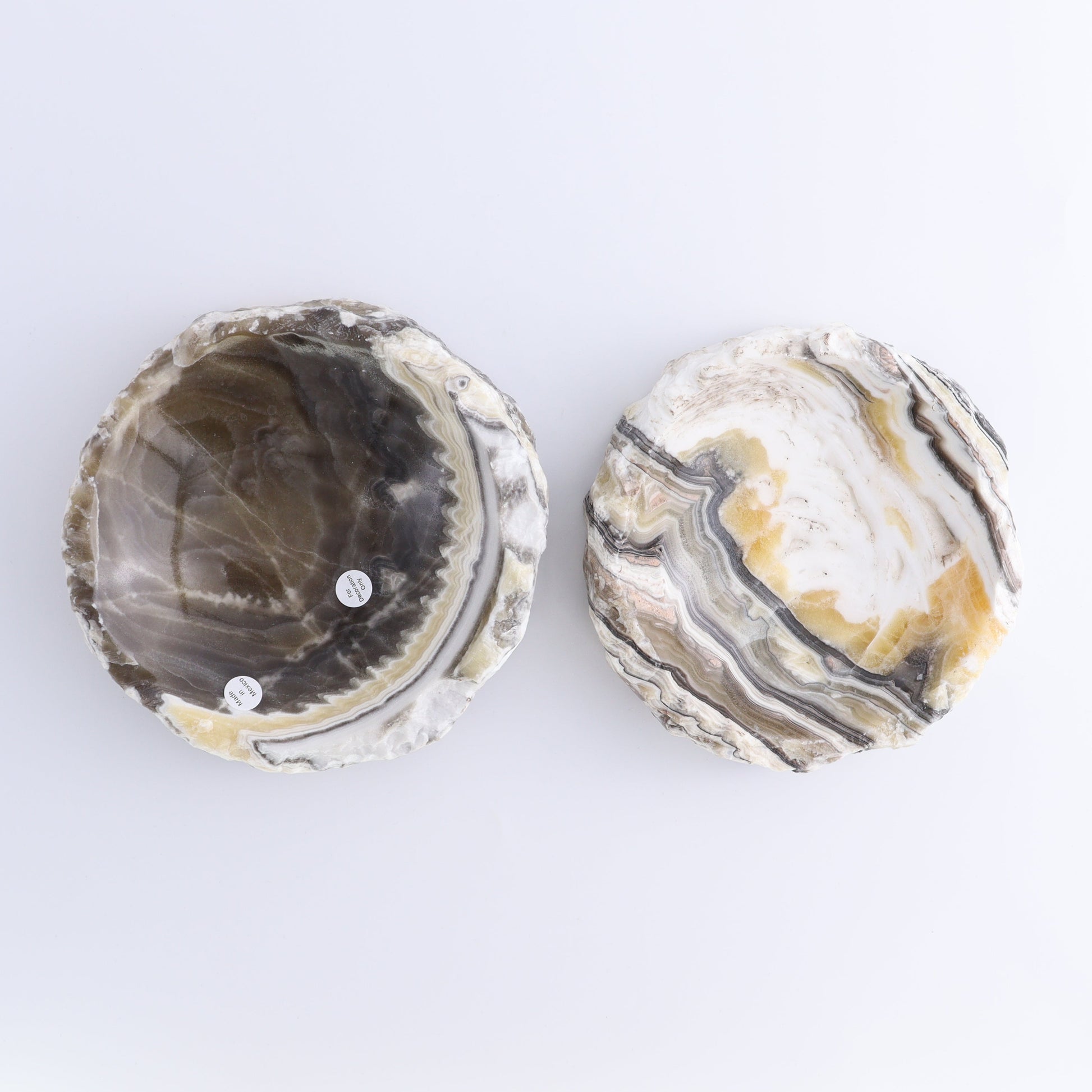 One Mexican Onyx/Calcite Yellow & Black Zebra Rustic Bowl - Expert Wholesale and Supplier of Wholesale Crystals & Bulk Gemstones, ["bowl","Calcite","Catalog Onyx","Decorative Dish","Mexico","onyx"]