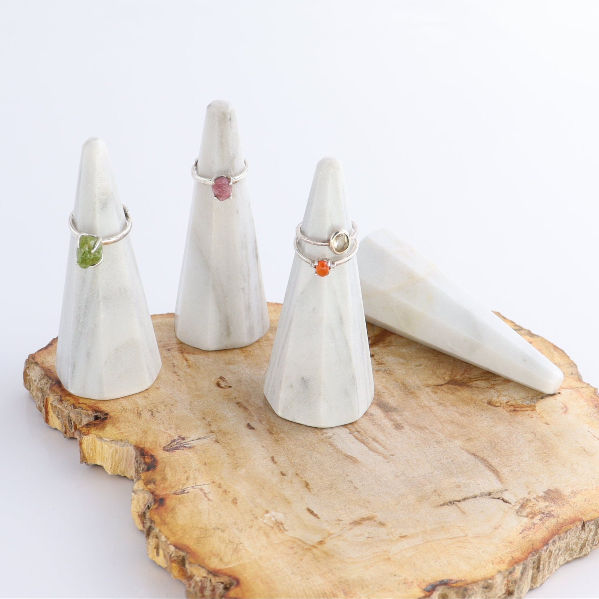 One White Marble Ring Holder - Expert Wholesale and Supplier of Wholesale Crystals & Bulk Gemstones, ["Marble","Mexico","Ring Holder","White Marble"]