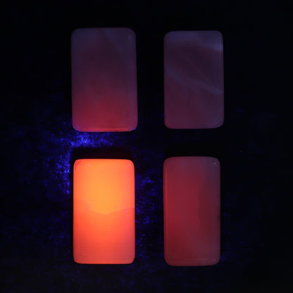 Pink Mangano Calcite Rectangles Set of 12