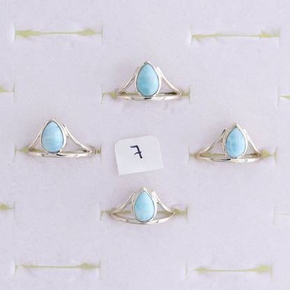 One Larimar Ring - Expert Wholesale and Supplier of Wholesale Crystals & Bulk Gemstones, ["India","Larimar","Ring","sterling silver"]