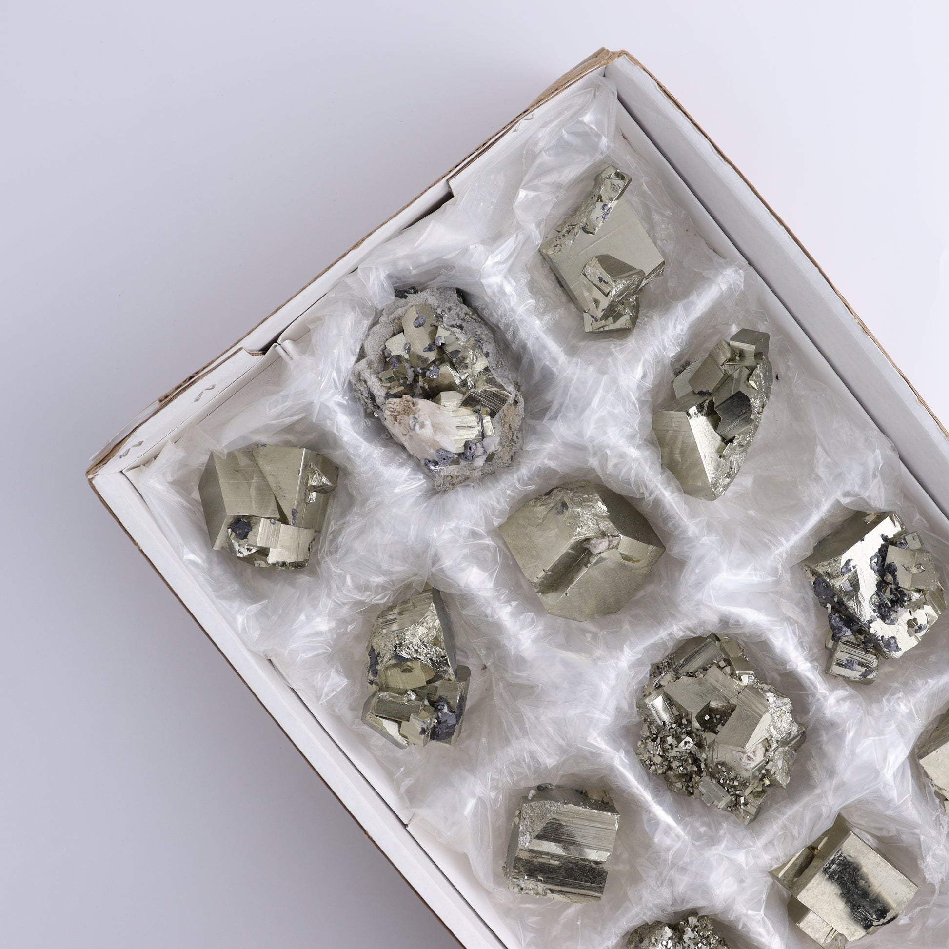 Pyrite Flat of 12 - Expert Wholesale and Supplier of Wholesale Crystals & Bulk Gemstones, ["flat","Flats","Pyrite"]