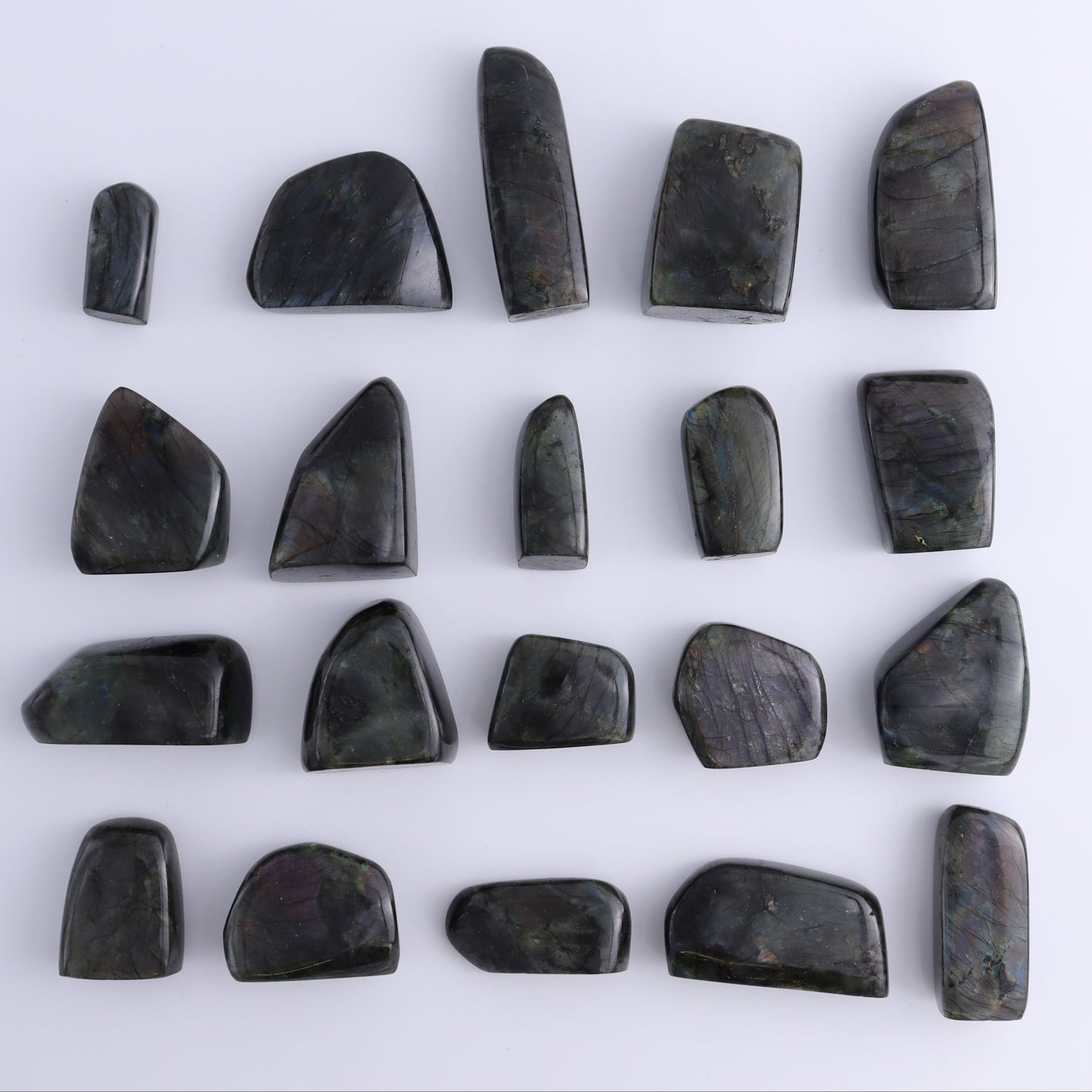 Labradorite Freeform Set of 20 - Expert Wholesale and Supplier of Wholesale Crystals & Bulk Gemstones, ["Freeforms","Labradorite","Madagascar"]