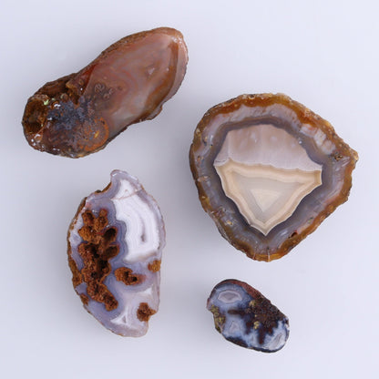 Coyamito Agate Geodes from Mexico Set of 7 - Expert Wholesale and Supplier of Wholesale Crystals & Bulk Gemstones, ["Agate","Coyamito Agate","Geodes","Mexico"]