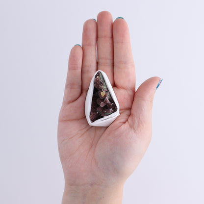 Uruguay Amethyst Clusters with Formations Flat of 13 - Expert Wholesale and Supplier of Wholesale Crystals & Bulk Gemstones, ["Amethyst","Calcite","Clusters","Formations","Uruguay"]