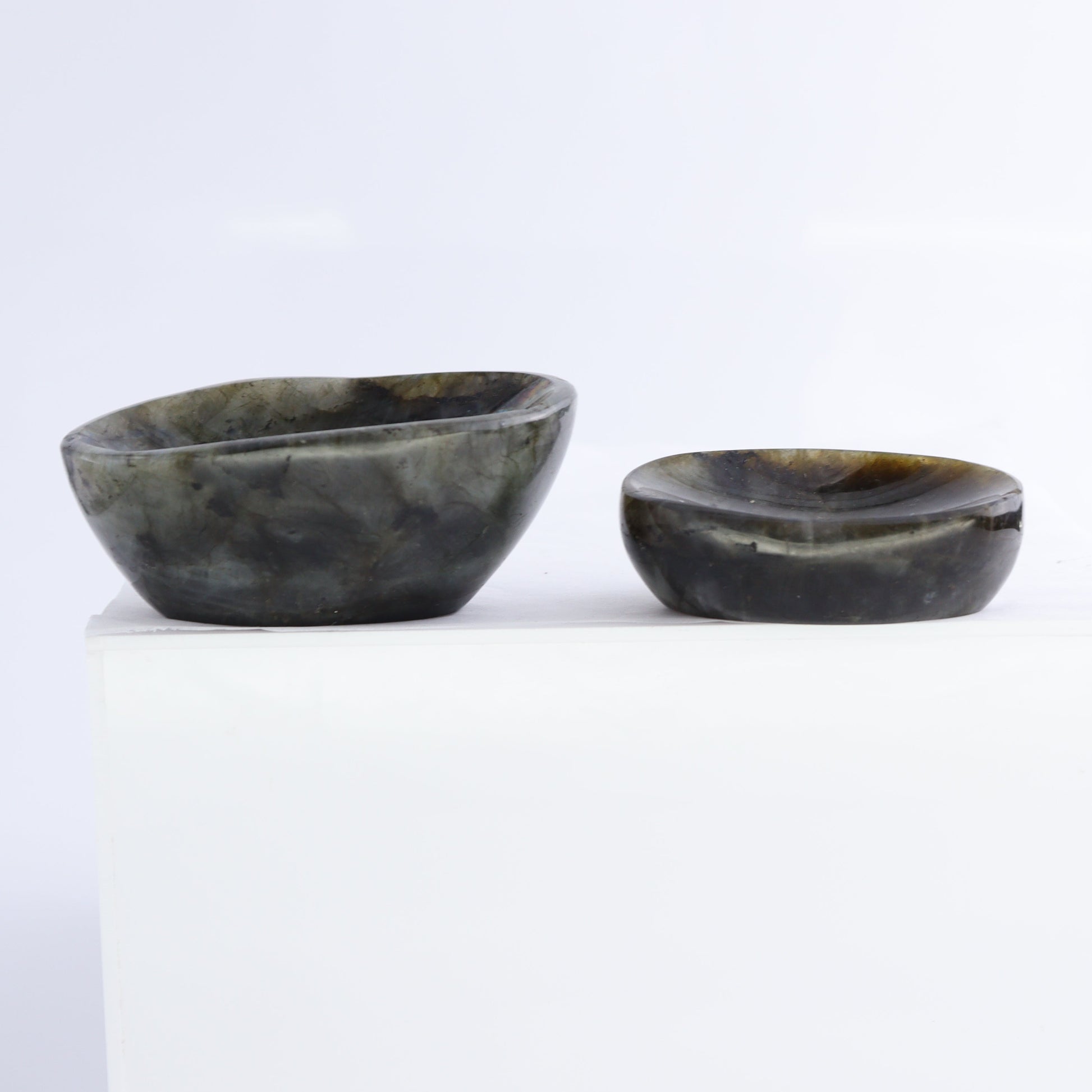 Labradorite Bowls Set of 10 - Expert Wholesale and Supplier of Wholesale Crystals & Bulk Gemstones, ["Bowls","Labradorite","Madagascar"]
