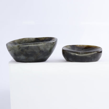 Labradorite Bowls Set of 10 - Expert Wholesale and Supplier of Wholesale Crystals & Bulk Gemstones, ["Bowls","Labradorite","Madagascar"]