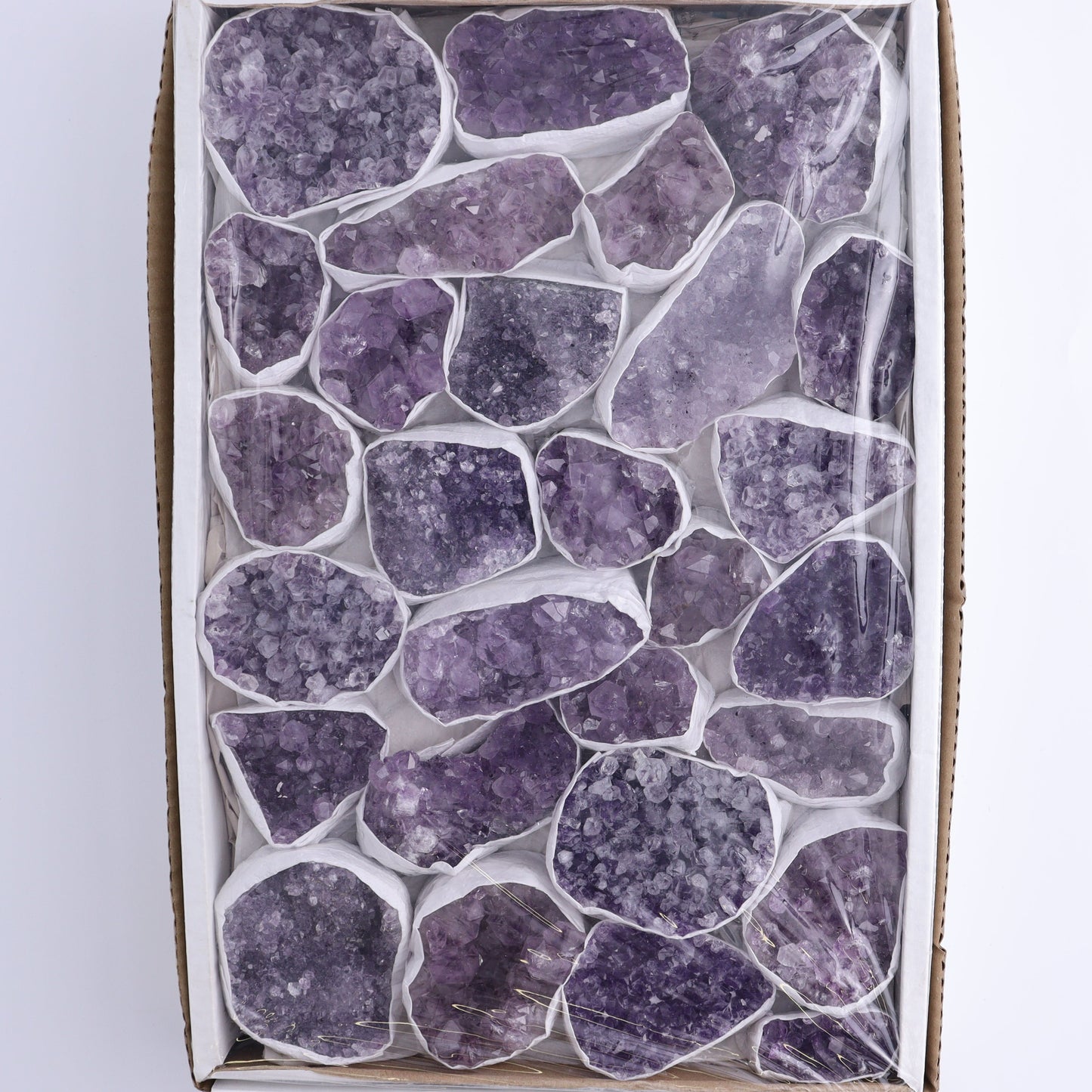One Uruguay Amethyst Clusters Flat - Expert Wholesale and Supplier of Wholesale Crystals & Bulk Gemstones, ["Amethyst","flat","Flats","Uruguay"]