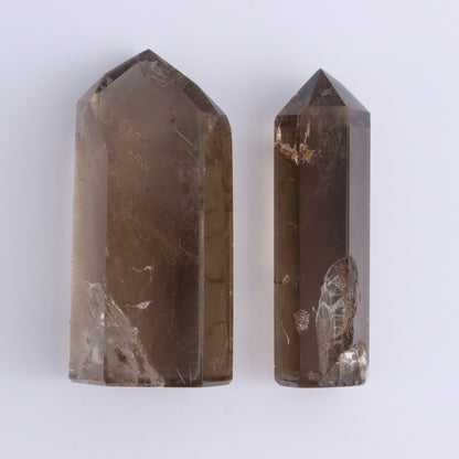 Smoky Quartz Towers Set of 5 - Expert Wholesale and Supplier of Wholesale Crystals & Bulk Gemstones, ["Brazil","Quartz","Smoky Quartz","Towers"]